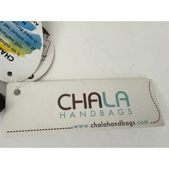 Chala Cell Phone Crossbody Bag Vegan-Leather Brown Gray Stripe Yorkshire Dog - Picture 10 of 13